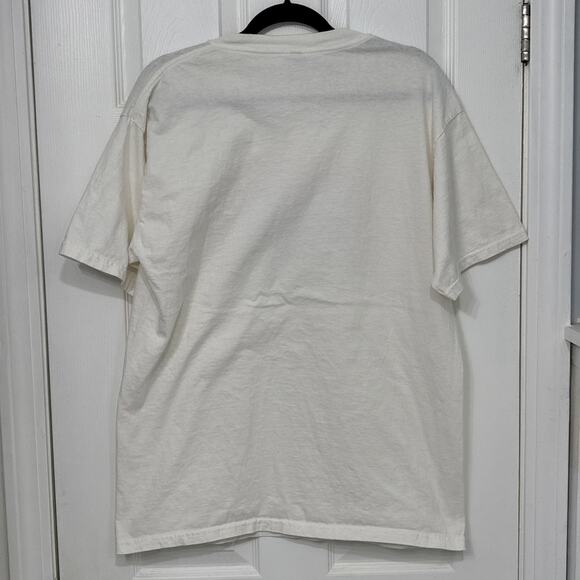 Vintage Will Bullas Holy Cats 2003 Earth Sun Moon Tee Shirt Angel Cat Religion - Picture 7 of 8